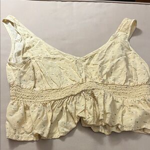 Hollister Cream Floral Blouse